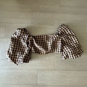 Nasty Gal puff sleeve crop top